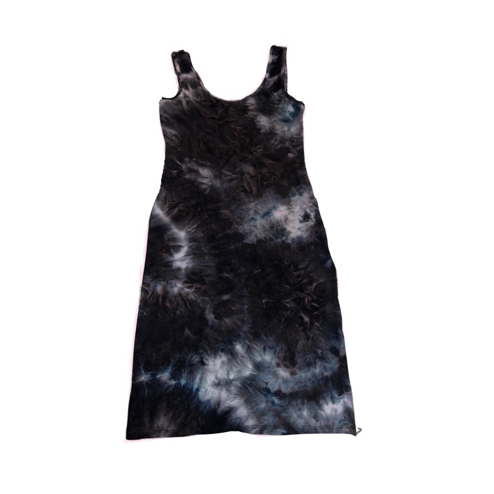 Ardene Black and Gray Tie-Dye tank top dress